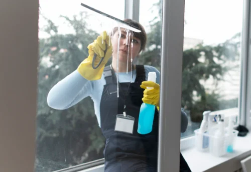 Nettoyage de vitres intérieures et extérieures à Mesnay